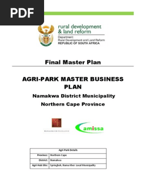 Namaqua DM Final Master Agri-Park Business Plan