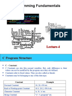 C Programming Fundamentals: Constants, Operators, and Comments