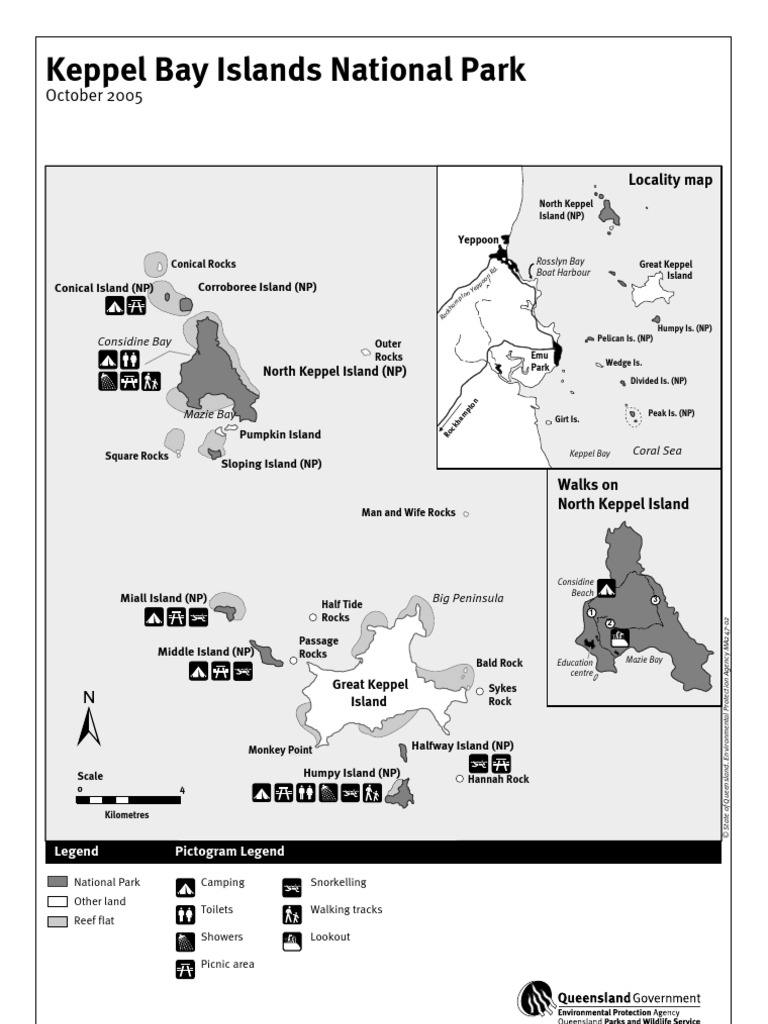 Keppel Bay Islands Map PDF Coastal And Oceanic Landforms Oceanography
