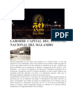 Laborde Capital Del Festival Nacional Del Malambo