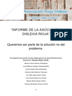 Informe de La AsociaciÓn Rioja Dislexia 2018