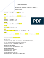 Datalog Query Language: Xi XJ