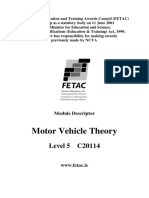 Motor Vehicle Theory FETAC