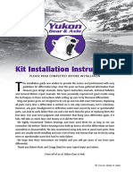 Kit Installation Instructions: From All of Us at Yukon Gear & Axle