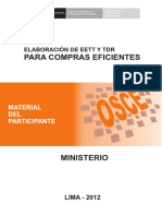 Elaboración de Eett y Tdr