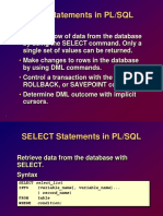 SQL Statements in PL/SQL