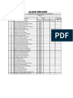 Gradesheet Sample (Laboratory)