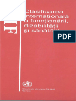 Clasificarea Internationala a Functionarii Dizabilitatii Si Sanatatii CIF CT Verrsiunea Pentru Copii Si Tineri 2012