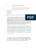 Parrafo de Proceso de Lectura