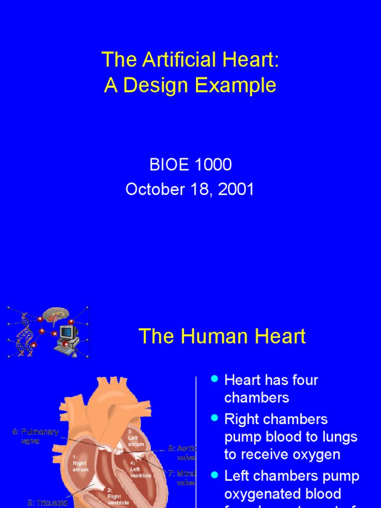 Artificial Heart PDF Heart Blood