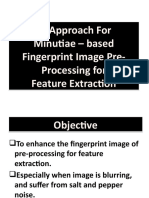 An Approach For Minutiae - Based Fingerprint Image Pre-Processing For Feature Extraction