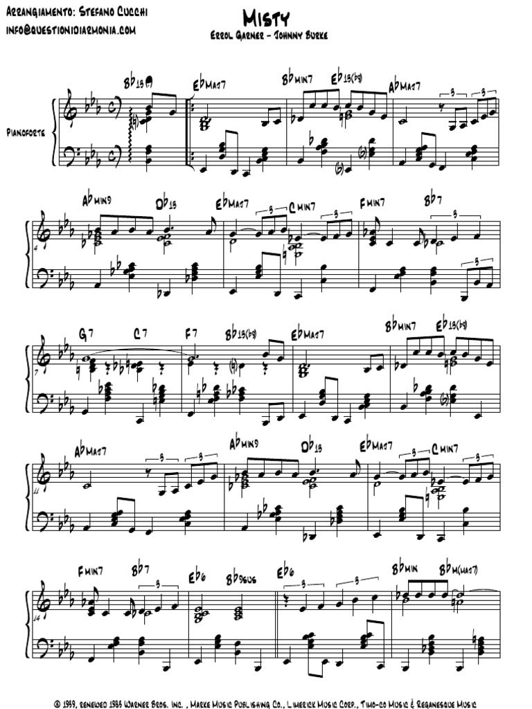 misty piano jazz