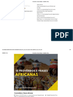 15 Provérbios e Frases Africanas - Psicanálise Clínica