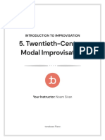 20th-Century Modal Improvisation - Noam Sivan - Tonebase Outline