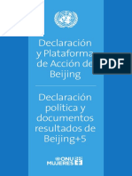 Declaración y Plataforma de Acción de Beijing