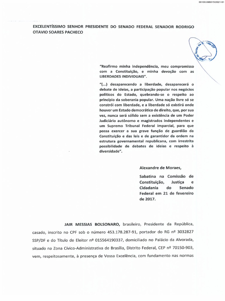 Documento 00100.086015/2021-61 | PDF