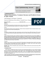 The Open Ophthalmology Journal: Clinical Characteristics, Treatment Outcomes and Predictive Factors in Optic Neuritis