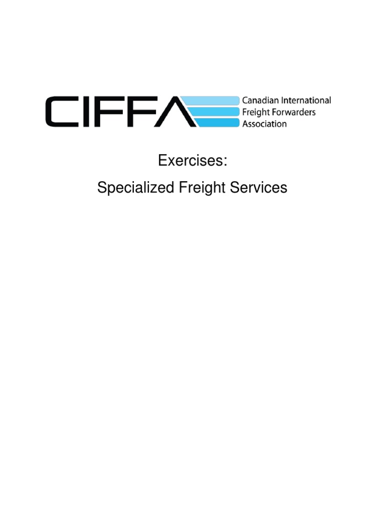Ciffa Essentials Of Freight Forwarding Pdf Cargo Ships