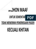 MOHON MAAF