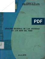 Análisis Regional de Las Avenidas en Los Ríos Del Perú
