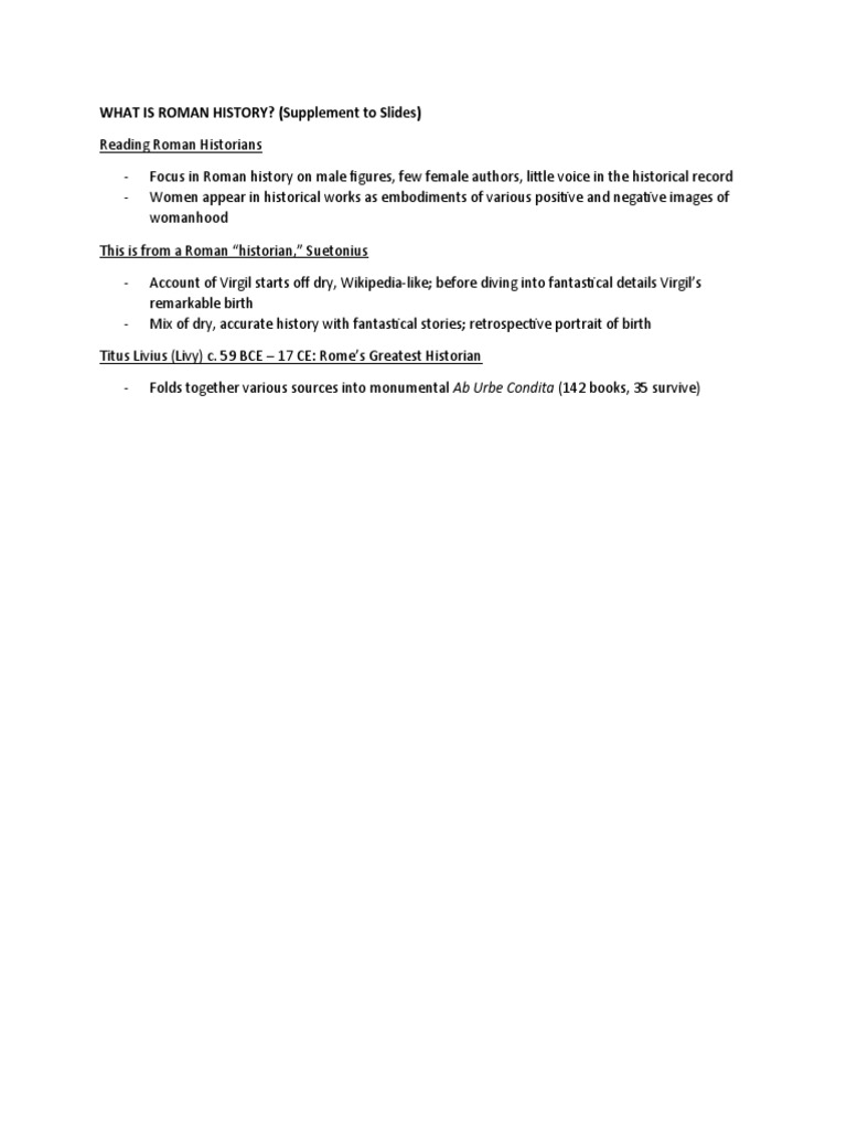 RH What Is History PDF