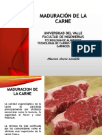 CLASE 9. Maduración de La Carne