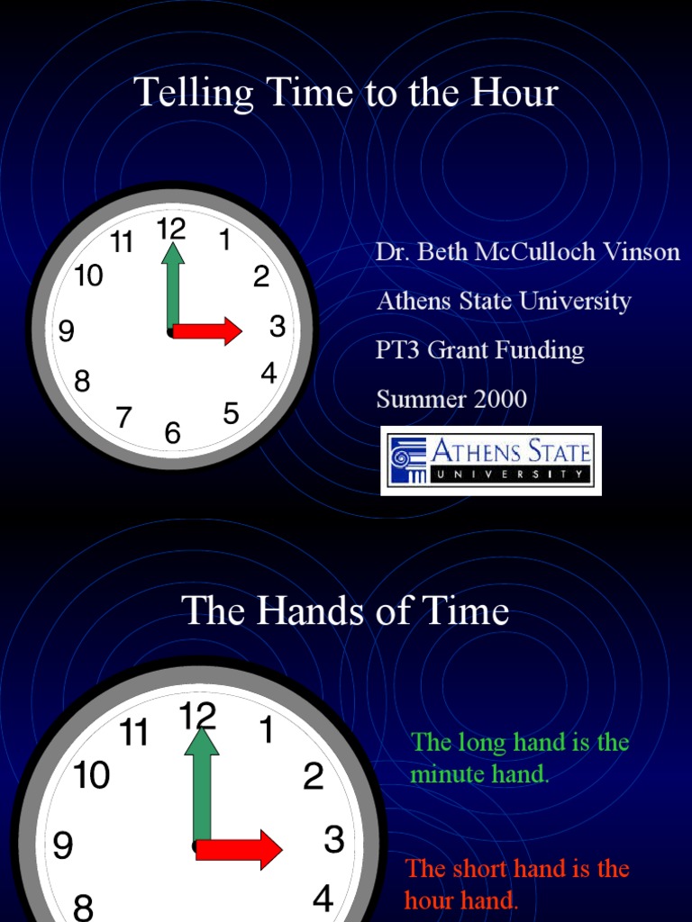 Time-Telling Basics for Kids | PDF | Foreign Language Studies