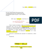 Modelo - Carta de Aceptación Del Centro de Pract-Adm