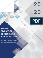 Grigera, M. J. (2020). Rol Del Síndico en El Concurso y en La Quiebra