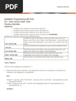 Database Programming With SQL 6-3: Inner Versus Outer Joins Practice Activities