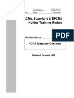 RCRA, Superfund & EPCRA Hotline Training Module