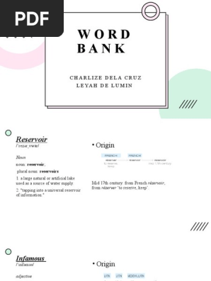 WORD BANK