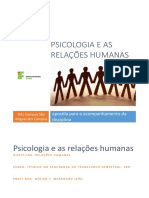 Psicologia e as relações humanas: comportamento, personalidade e interações