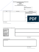 Information and Communication Technology (Ict) Self-Monitoring Tool