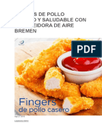 Fingers de Pollo Casero y Saludable Con Las Freidora de Aire Bremen