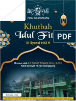 Khutbah Idul Fitri 1442 H (Bahasa Jawa)