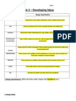 Template Task 2 - Developing Ideas