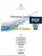 10 Priorizacion Curricular - Historia de Honduras