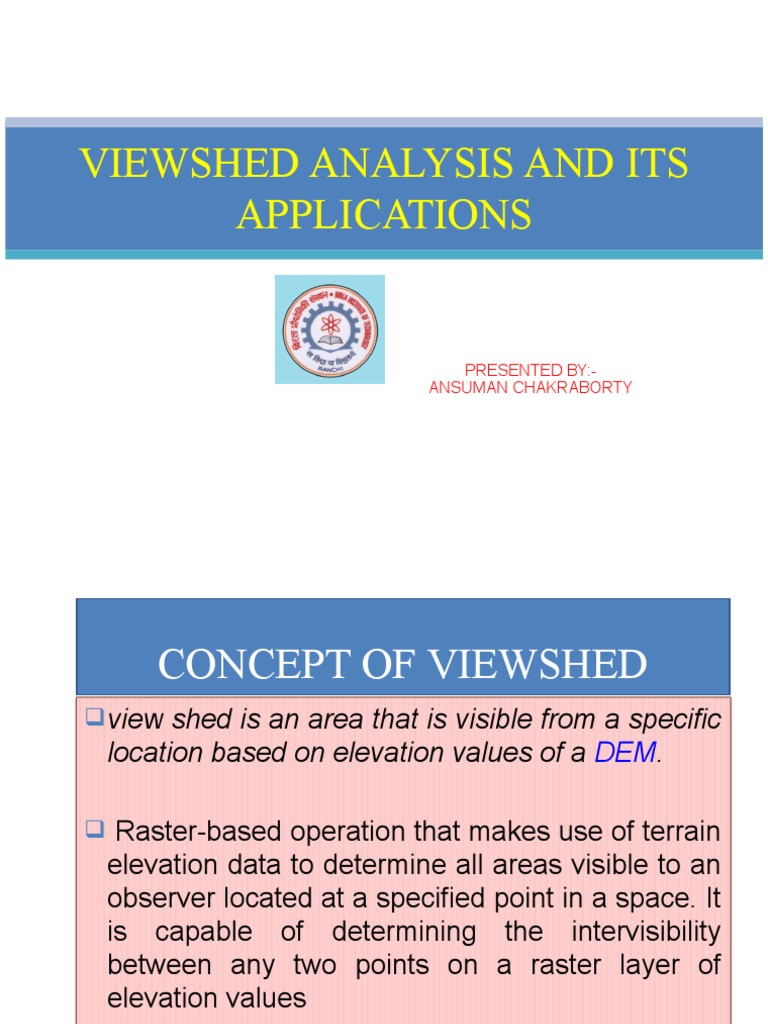 Viewshed Analysis: Concepts & Applications | PDF | Geographic ...