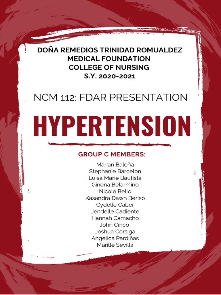 FDAR Charting for Hypertension Case | PDF | Dieting | Weight Loss