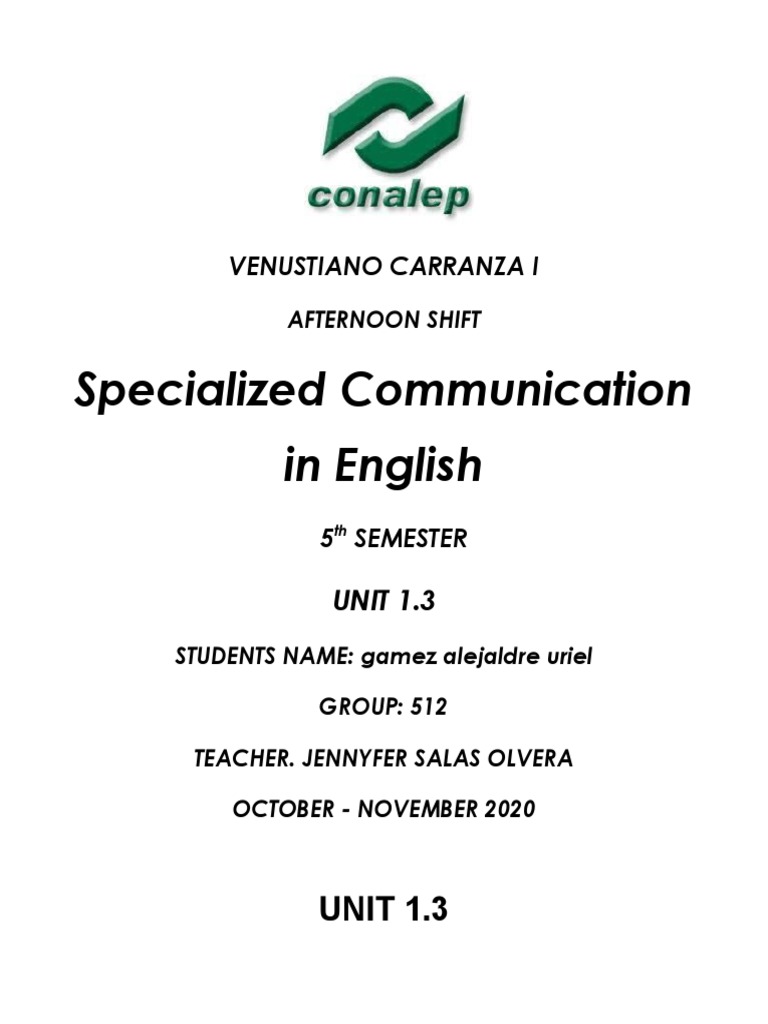 Uriel Ga - 5th UNIT 1.3 | PDF | Language Arts & Discipline | Foreign ...