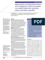 Simulation Study To Demonstrate Biases Created by Diagnostic Criteria of Mental Illnesses: Major Depressive Episodes, Dysthymia, and Manic Episodes