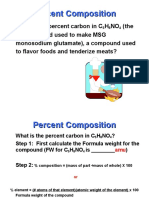 Calculating Percent Carbon in Glutamic Acid