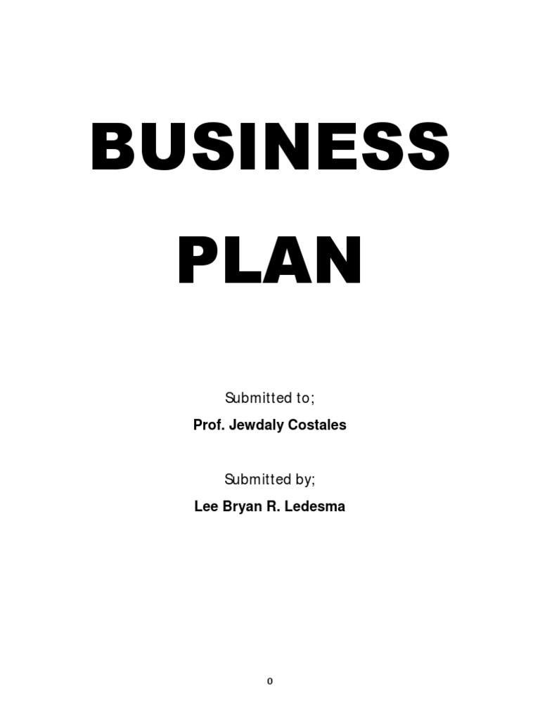 Business Plan PDF Marketing Coffee