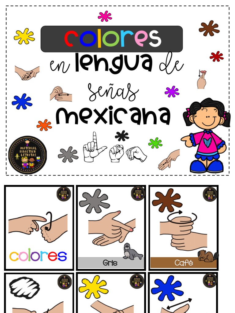 Colores Lengua e Señas Mexicana | PDF