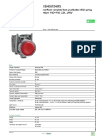 XB4BW34M5 illuminated push-button technical data sheet