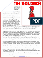 The Tin Soldier Esl Printable Fairy Tale Reading Text For Kids