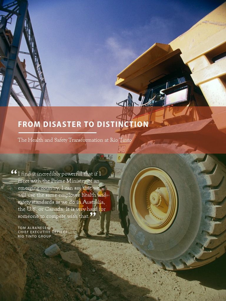 PositiveThinkingCase Rio Tinto HSE PDF Safety Occupational Safety