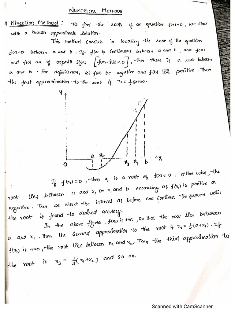 Numerical Methods Notes PDF