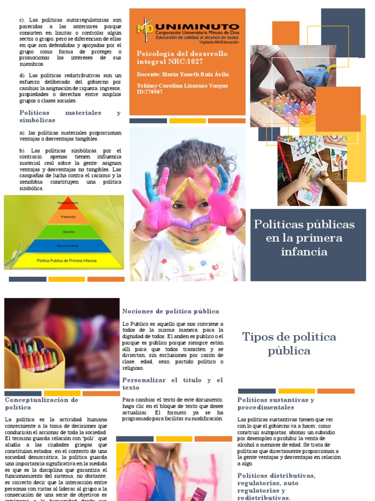 Políticas Públicas en La Primera Infancia | PDF | Educación de la ...